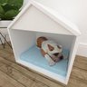 casinha de cachorro medio grande casa mdf Branco - 1