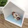 casinha de cachorro medio grande casa mdf Branco - 1