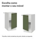 Ver imagem 4 de Balcão de Cozinha 40 cm 1 Porta (sem Tampo) Branco/Verde Vik Madesa