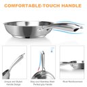 Ver imagem 5 de Duxtop Conjunto de Panelas Aço Inox 18 Peças Compatível com Indução