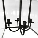 Ver mais imagens de Pendente Estio Lampião Rústico Com Vidro e Cúpula de Algodão Libertas Rosas Artesanato Lampião Com C