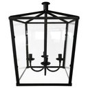 Ver imagem 7 de Pendente Estio Lampião Rústico Com Vidro e Cúpula de Algodão Libertas Rosas Artesanato Lampião Com C