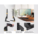 Ver imagem 5 de Suporte de Mesa para TV Base 36'' a 75'' LCD LED Oled Qled 42 43 50 55 58 60 65 70 75 Polegadas