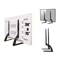Ver imagem 1 de Suporte de Mesa para TV Base 36'' a 75'' LCD LED Oled Qled 42 43 50 55 58 60 65 70 75 Polegadas