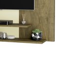 Ver imagem 2 de Painel para Tvs de até 42 Polegadas Dom - Amêndoa Wood com Branco - Móveis Primus