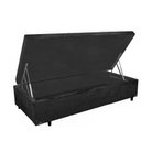 Ver imagem 2 de Cama Box Baú Solteiro Sonho Suede Preto + Colchão Solteiro Sonho Espuma D23 com Eps 14x88x188