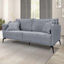 Ver imagem 5 de Sofá Decorativo 2 Lugares 180cm Pés em Aço Stagno Cinza