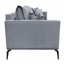 Ver imagem 3 de Sofá Decorativo 2 Lugares 180cm Pés em Aço Stagno Cinza