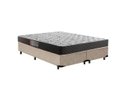 Ver imagem 1 de Cama Box Queen Colchão Mola Ensacada Belos Sonhos + Box Suede 64x158x198 Bege