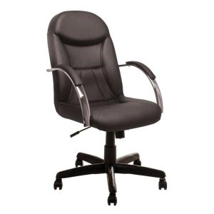 Cadeira de Escritório Giratória Presidente Day Preta Base Preta C/ Relax Comprealegre