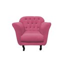 Ver imagem 3 de Poltrona Decorativa Dália Veludo Rosa