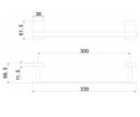Ver imagem 2 de Porta Toalha Rosto 30cm Jiwi Wj-2689