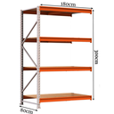 Ver imagem 3 de Porta Pallet Complemento com 04 Bandejas 3,00×1,80×0,80cm – AMAPÁ – 11111