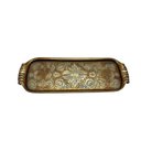 Ver imagem 1 de Bandeja Decorativa em Resina Dourada 30cm Cd3025 Btc