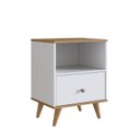 Ver imagem 4 de Mesa de Cabeceira Atemporal 1 Gaveta 40cm Emovell