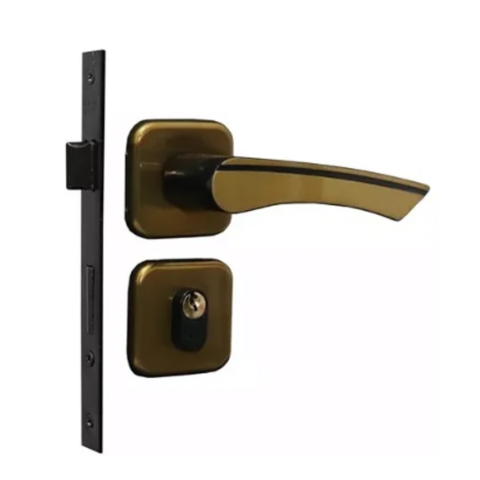 Fechadura Mgm Genebra Externa Roseta Quadrada Bronze