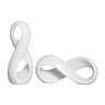 Escultura Infinito Enfeite Moderno Decoração Branco - 1