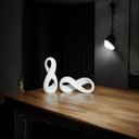 Ver imagem 4 de Escultura Infinito Enfeite Moderno Decoração Branco