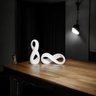 Escultura Infinito Enfeite Moderno Decoração Branco - 4