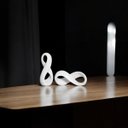 Ver imagem 2 de Escultura Infinito Enfeite Moderno Decoração Branco