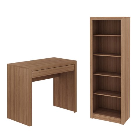 Conjunto P/ Escritório 2 Peças Amêndoa Tecnomobili