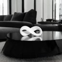 Ver imagem 4 de Escultura Infinito 2 Decoração em Cerâmica Branco