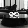 Escultura Infinito 2 Decoração em Cerâmica Branco - 4
