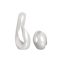 Ver imagem 7 de Escultura Infinito Enfeite Moderno Decoração Cerâmica Pérola