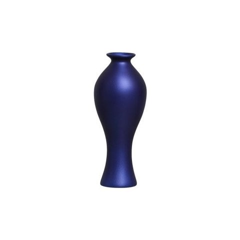 Vaso Decorativo Califórnia P Decoração Cerâmica Azul Royal