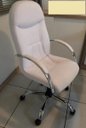 Ver imagem 1 de Cadeira de Escritório Giratória Presidente Nr17 Day Branca Base Cromada C/ Relax Comprealegre
