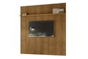 Ver imagem 3 de Estante Home Theater com Bancada Suspensa Luna com Aparador para Sala Buffet Mônaco Cumaru Opala - M