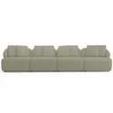 Ver imagem 3 de Sofá 4 Lugares para Sala de Estar Living 308cm Arlo F04 Bouclê Oliva Tc-10052 - Lyam Decor