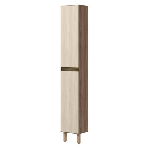 Paneleiro Kali Premium 2 Portas 3 Prateleiras MDF 35cm Carvalho Toq Bianco