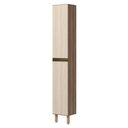 Ver imagem 1 de Paneleiro Kali Premium 2 Portas 3 Prateleiras MDF 35cm Carvalho Toq Bianco
