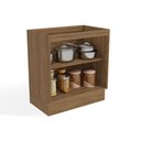 Ver imagem 4 de Balcão de Cozinha Modulado Botanic M623 C/ 2 Portas S/tampo 80cm Nogueira/fendi - Kappesberg