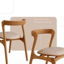 Ver imagem 2 de Conjunto com 2 Cadeiras Madeira Solaris Moderna Mobilia