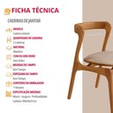 Ver imagem 4 de Conjunto com 2 Cadeiras Madeira Solaris Moderna Mobilia