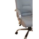 Ver imagem 2 de Cadeira de Escritório Classic Presidente Cinza Base Cromada 100% Nacional