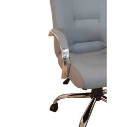 Cadeira de Escritório Classic Presidente Cinza Base Cromada 100% Nacional - 2