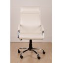 Ver imagem 3 de Cadeira de Escritório Presidente Havana Comprealegre Branca Cromada 100% Nacional