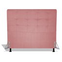 Ver imagem 1 de Cabeceira Estofada Pérola 90 cm Para Cama Box Quarto Solteiro MV Estofados Suede Rose