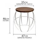 Ver imagem 2 de Banco De Ferro E Madeira Seat Garden Barril Artesanal para Jardim - Branco