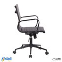 Ver imagem 3 de Cadeira Office Sevilha Base Preta Baixa Pu Marrom Escuro ou Preto - Rivatti