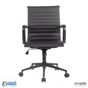Ver imagem 2 de Cadeira Office Sevilha Base Preta Baixa Pu Marrom Escuro ou Preto - Rivatti