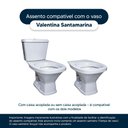 Ver imagem 4 de Assento Sanitário Soft Close Valentina Ocre para Vaso Santamarina