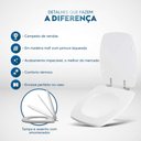 Ver imagem 5 de Assento Sanitário Soft Close Valentina Ocre para Vaso Santamarina