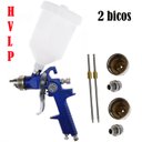 Ver imagem 1 de Pistola Pintura Hvlp 2 Bicos 1,4 e 1,7mm 600ml H-827