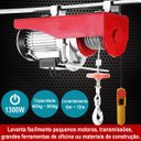 Ver imagem 3 de Talha Elétrica Guincho Guindaste 1300W Capacidade 400kg a 800kg