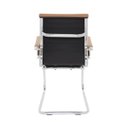 Ver imagem 4 de Cadeira Executiva com Base Fixa Esteirinha Caramelo