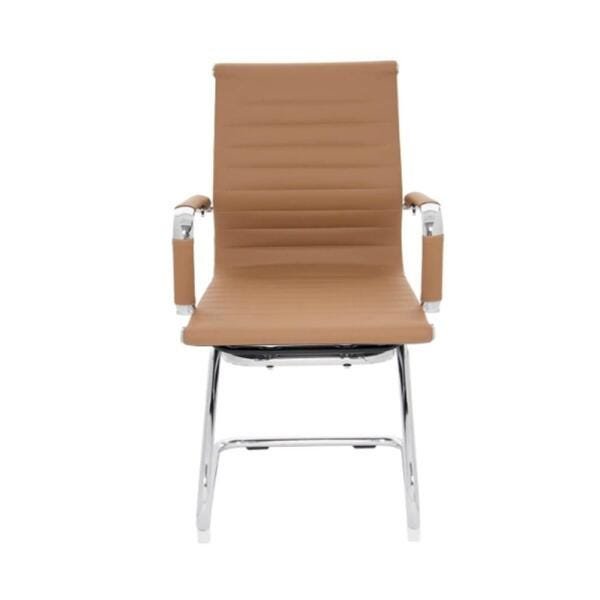 Cadeira Executiva com Base Fixa Esteirinha Caramelo - 3